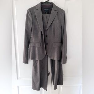 Brown herringbone banana republic ladies suit